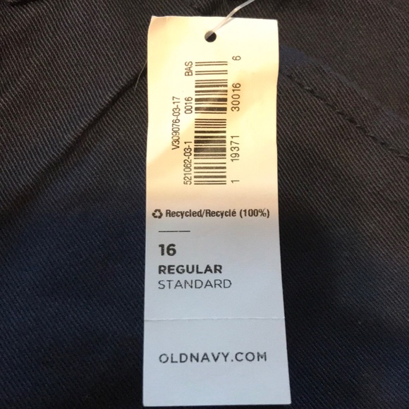 Old Navy Girls Uniform Pants-blue-size 16 regular - Picture 4 of 6